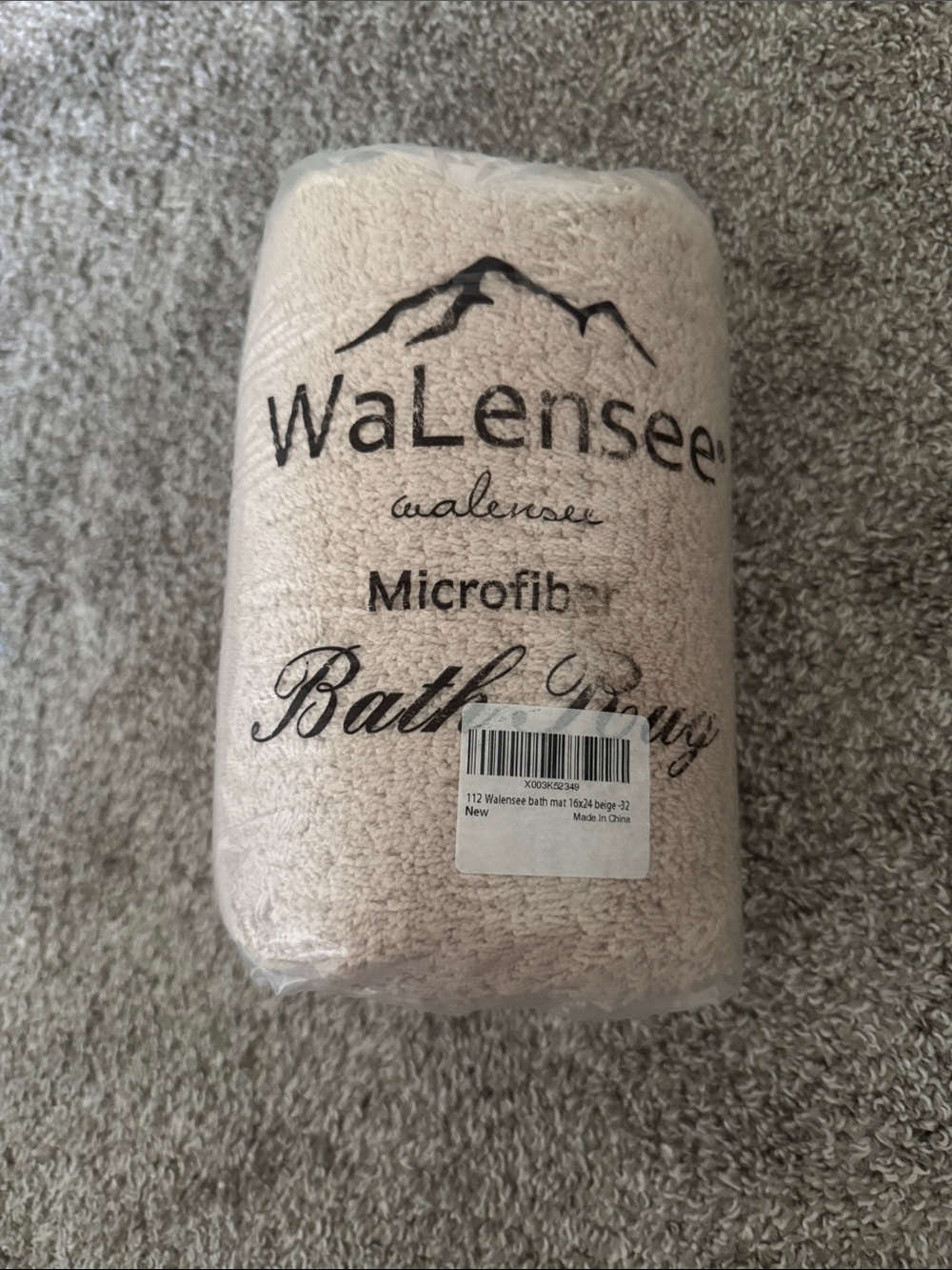 Microfiber Bath rug - Cream